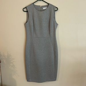 Calvin Klein gray pencil dress women’s size 10 business casual cocktail dress